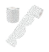 Black and White Patterned Rolled Scalloped Border