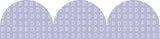 Lilac Patterned Rolled Scalloped Border
