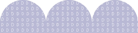 Lilac Patterned Rolled Scalloped Border