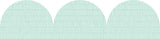 Mint Patterned Rolled Scalloped Border