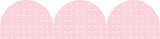 Pink Patterned Rolled Scalloped Border