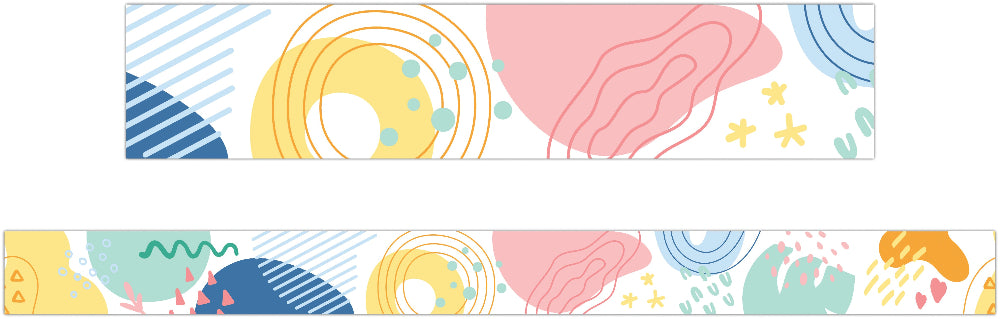 Pastel Pop Abstract Border – Pack of 12