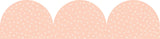 Peach Patterned Rolled Scalloped Border