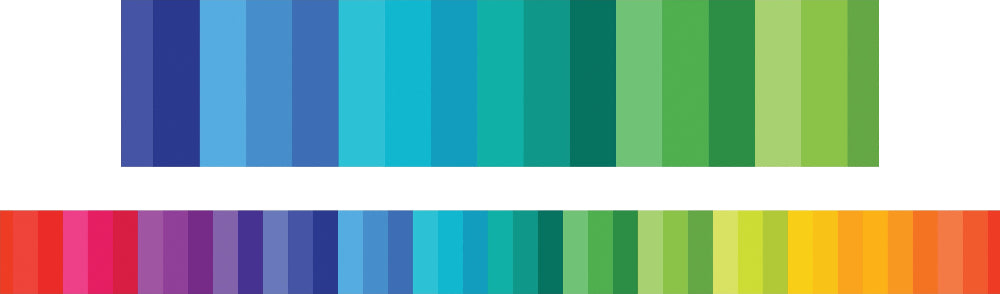 Rainbow Stripes Border – Pack of 12
