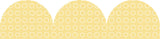 Yellow Patterned Rolled Scalloped Border