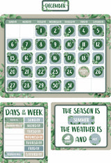 Eucalyptus Essentials Calendar Bulletin Board Set