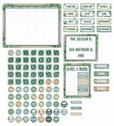 Eucalyptus Essentials Calendar Bulletin Board Set