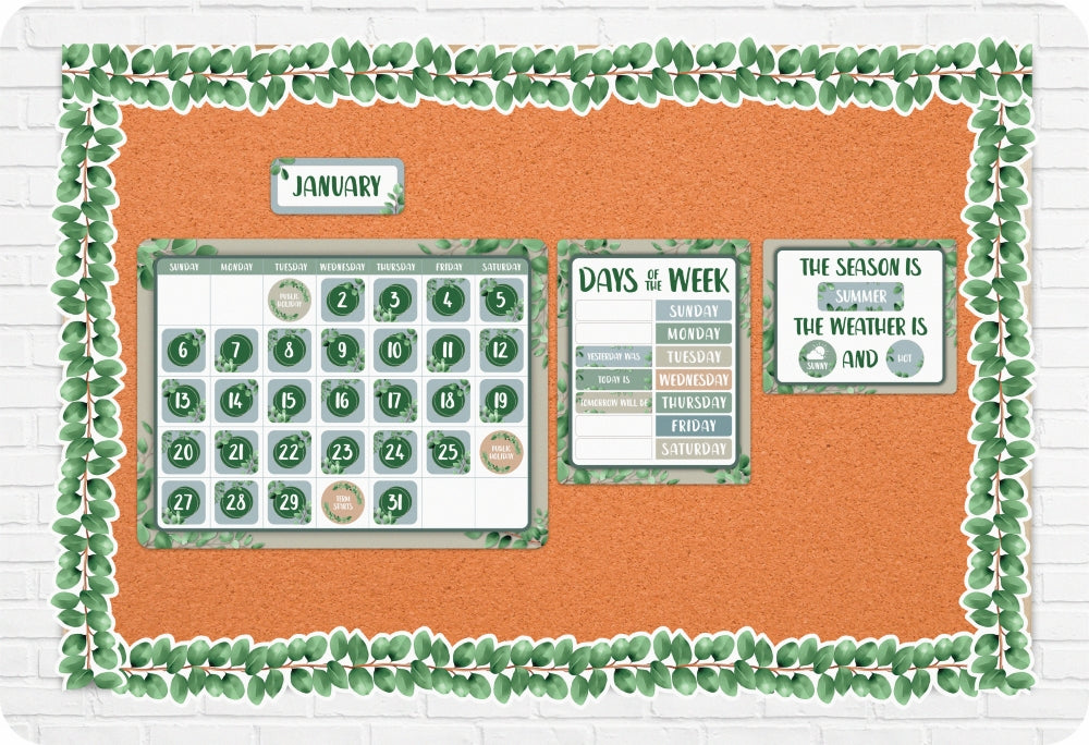 Eucalyptus Essentials Die-Cut Border - Pack of 12