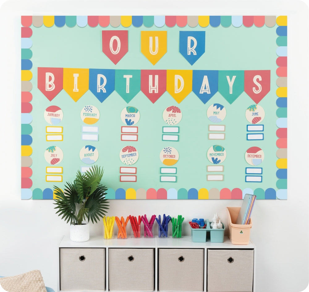 Growing Minds Birthday Bulletin Board Set