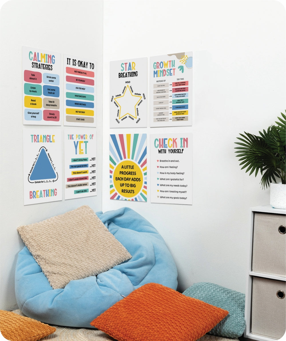 Growing Minds Calming Corner Poster - Set of 8
