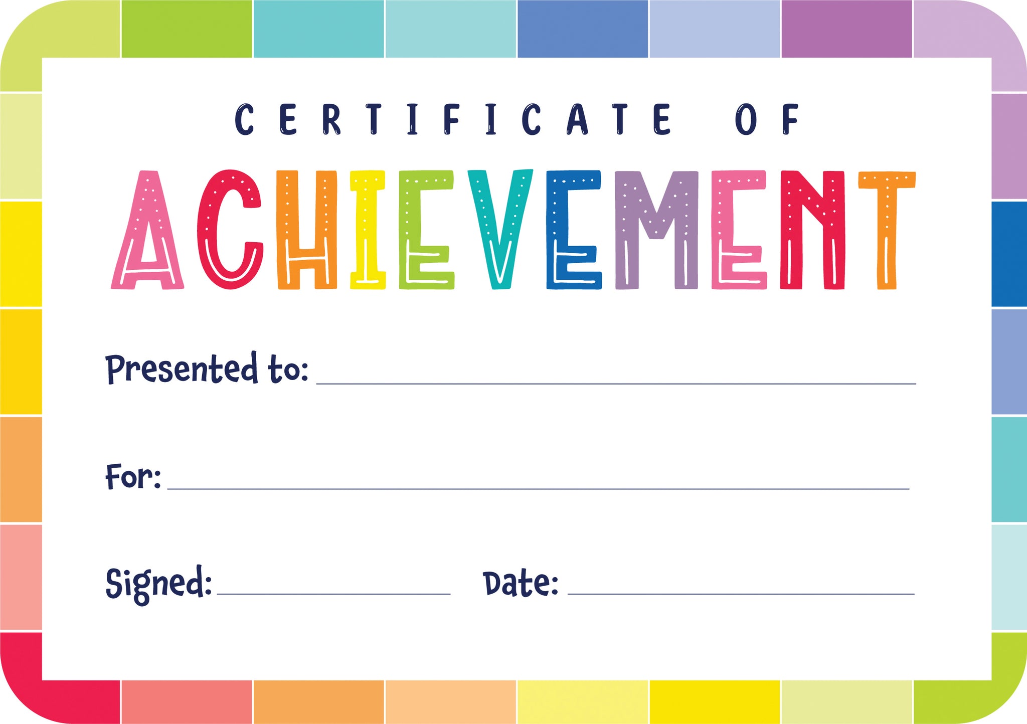 Giggle & Grow Achievement Certificates - Pack of 30