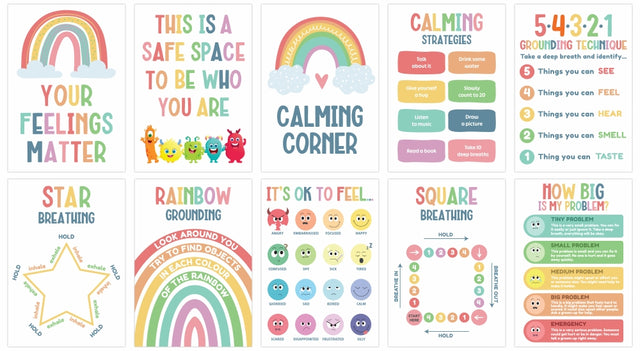 Giggle & Grow Calming Corner Poster - Set of  10