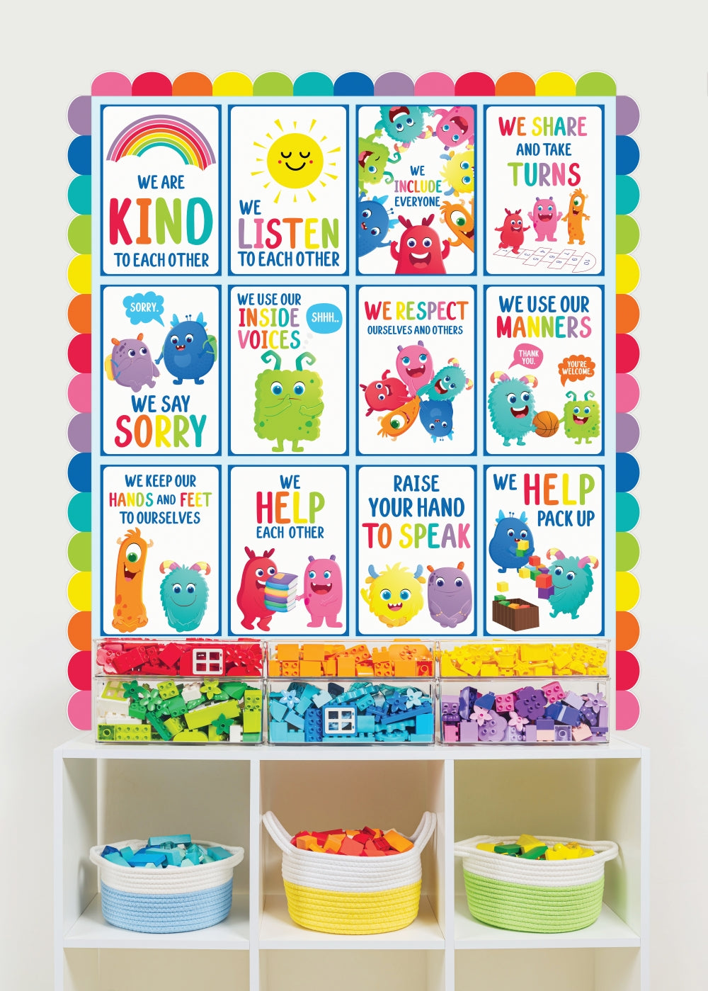 Giggle & Grow Classroom Rules Poster - Set of  12