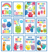 Giggle & Grow Classroom Rules Poster - Set of  12