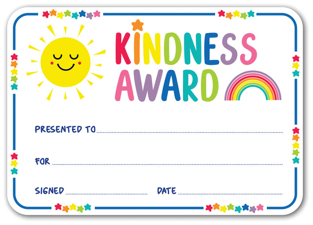 Giggle & Grow Kindness Award Certificates - Pack of 30