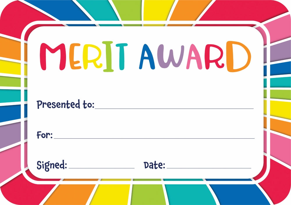 Giggle & Grow Merit Award Certificates - Pack of 30