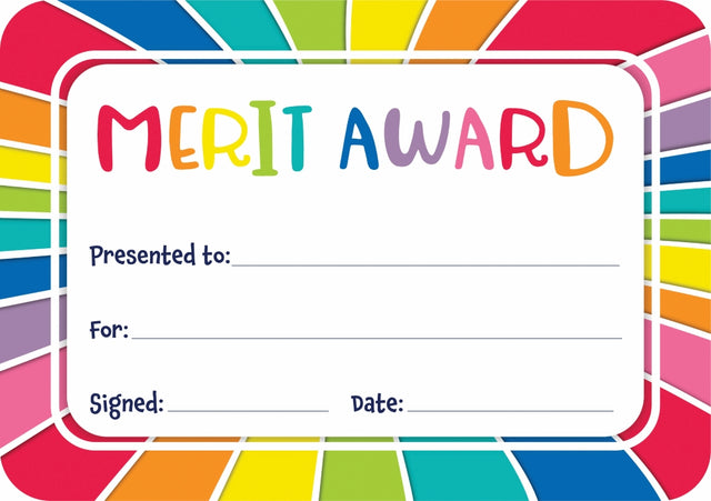 Giggle & Grow Merit Award Certificates - Pack of 30