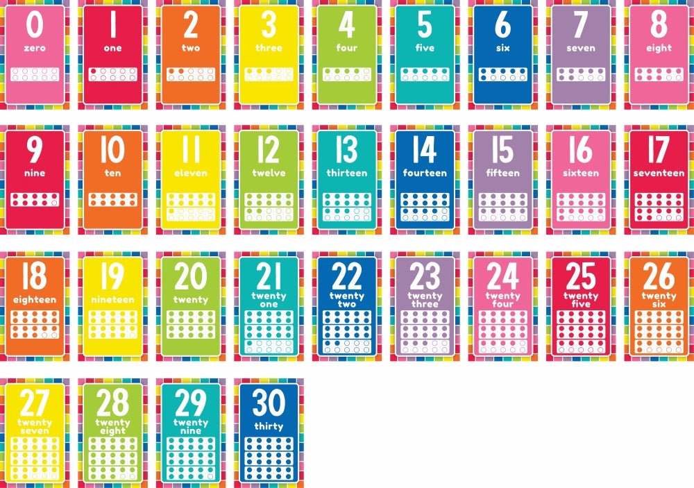 Giggle & Grow Number Card Bulletin Board Set