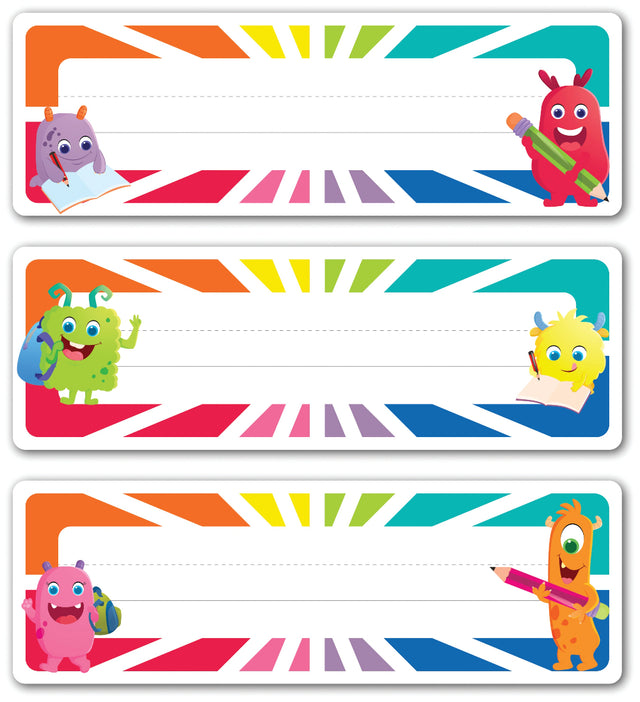 Giggle & Grow Adhesive Name Plates - Pack of 30