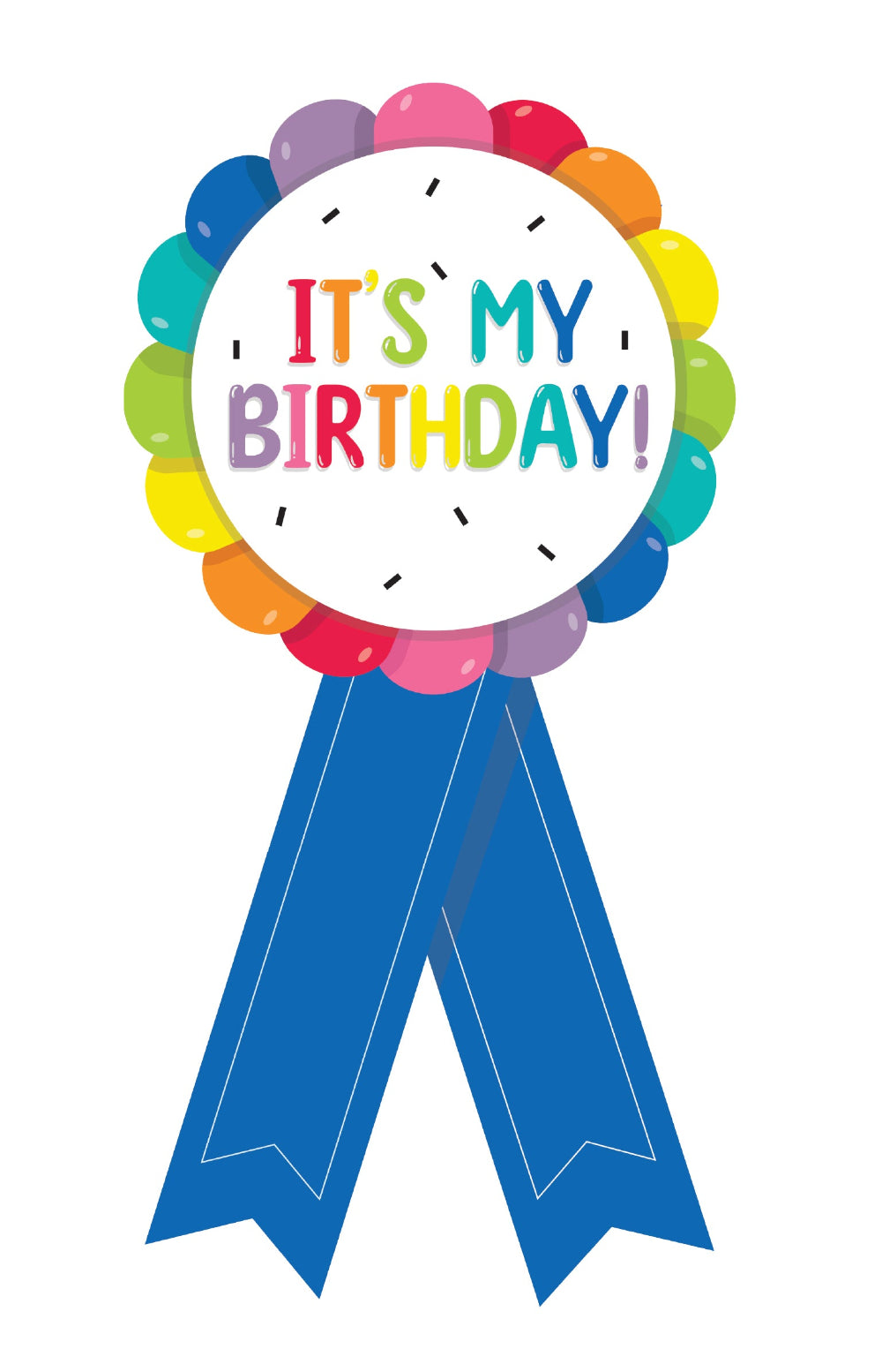 Giggle & Grow Rainbow Birthday Badge