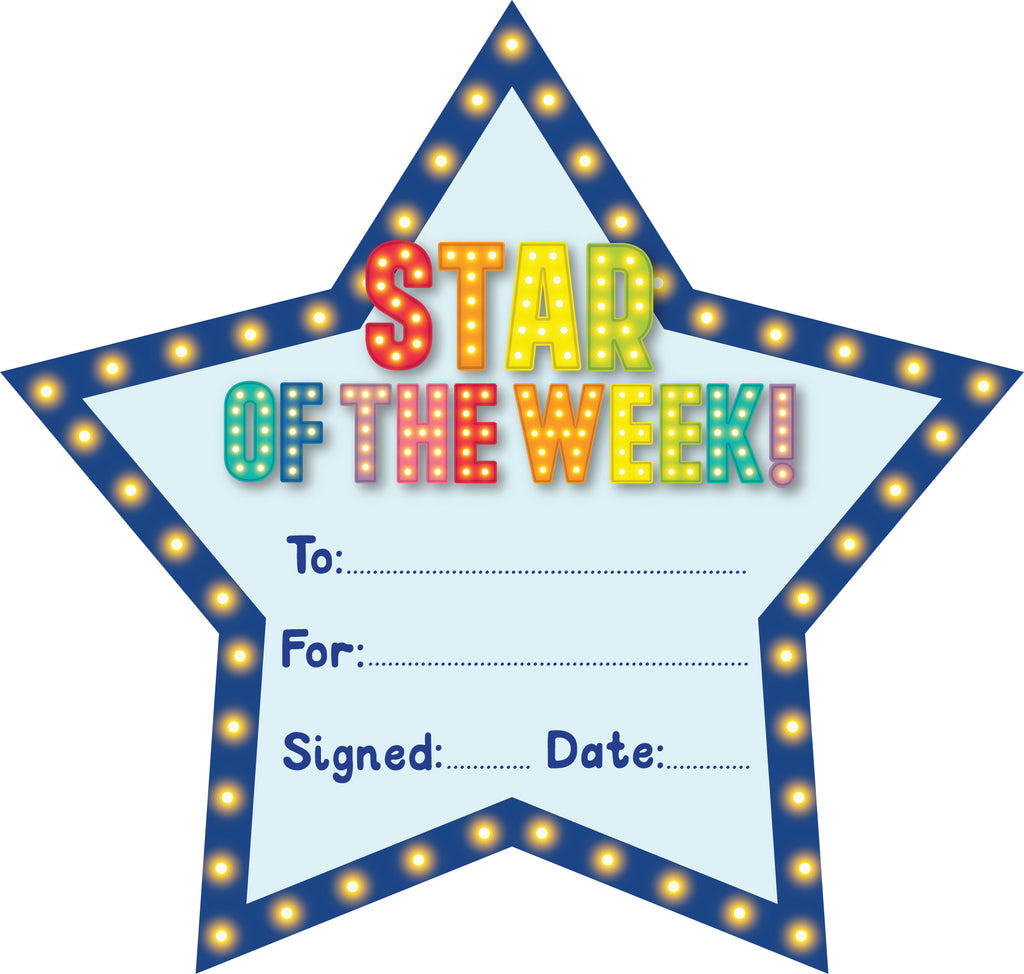 Giggle & Grow Star of the Week Certificates - Pack of 30