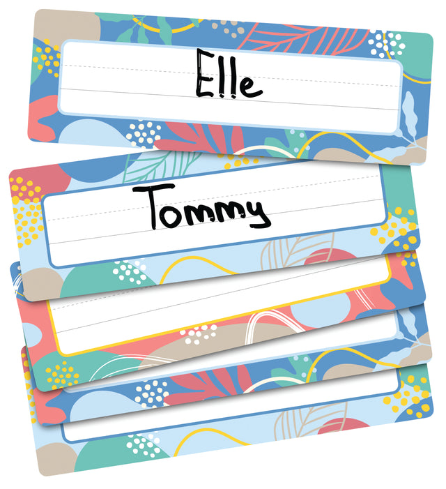 Growing Minds Adhesive Name Plates - Pack of 30