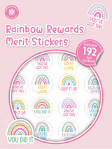 Rainbow Rewards Merit Stickers
