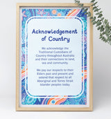 Ocean Country Acknowledgement of Country Poster