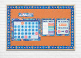 Ocean Country Calendar Bulletin Board Set