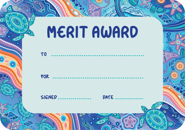 Ocean Country Merit Award Certificates - Pack of 30