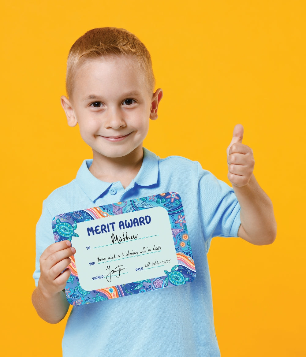 Ocean Country Merit Award Certificates - Pack of 30