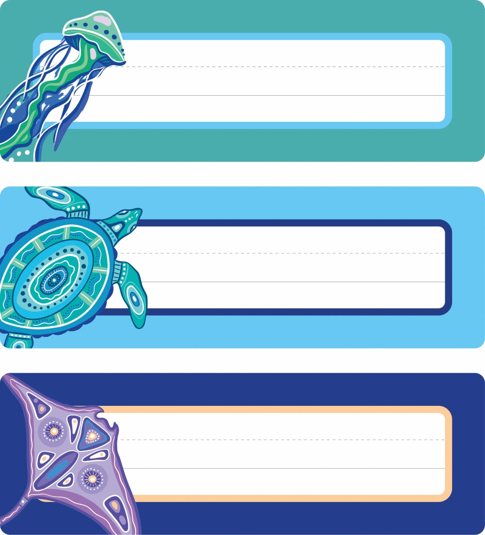 Ocean Country Adhesive Name Plates - Pack of 30