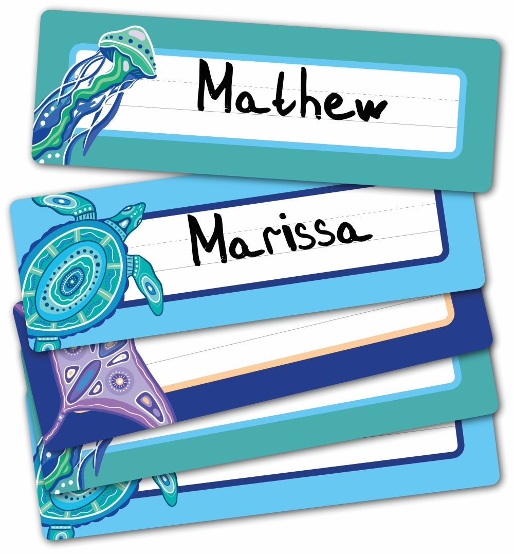 Ocean Country Adhesive Name Plates - Pack of 30