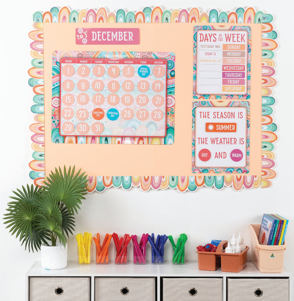 Sacred Country Calendar Bulletin Board Set