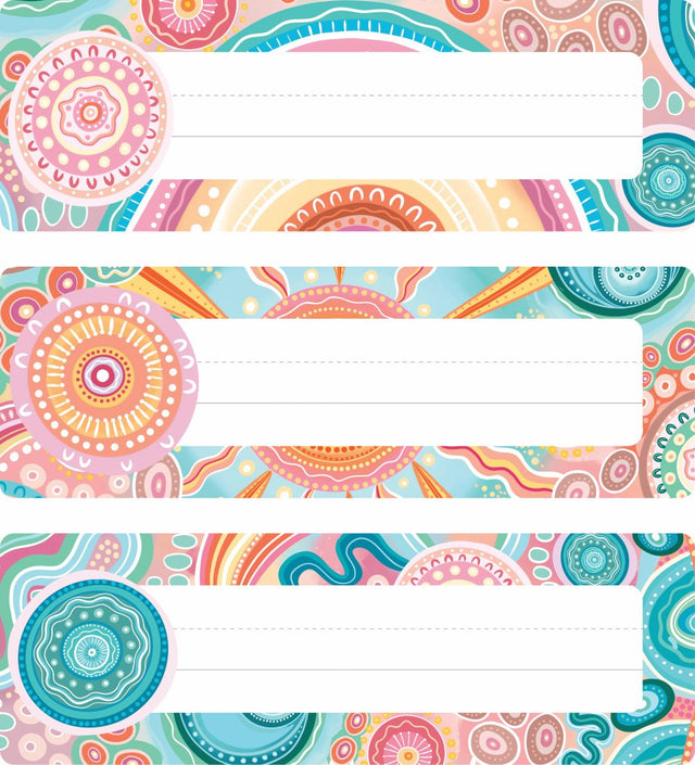 Sacred Country Adhesive Name Plates - Pack of 30