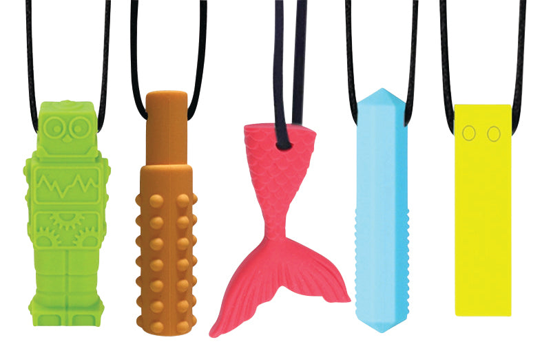 Silicone Chewable Necklace Set of 5