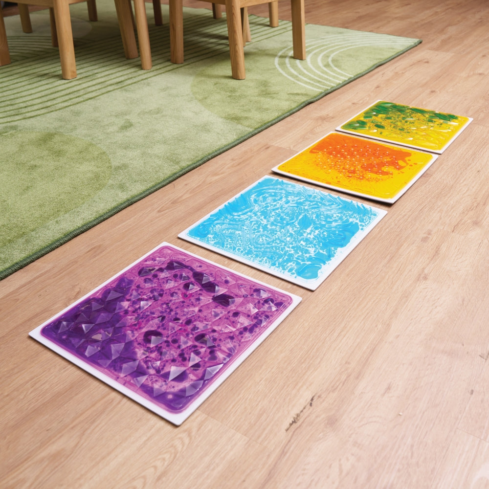 3D Liquid Floor Tiles - Set of 4