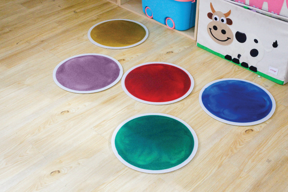 Glitter Liquid Floor Tiles (40cm D) Set of 10