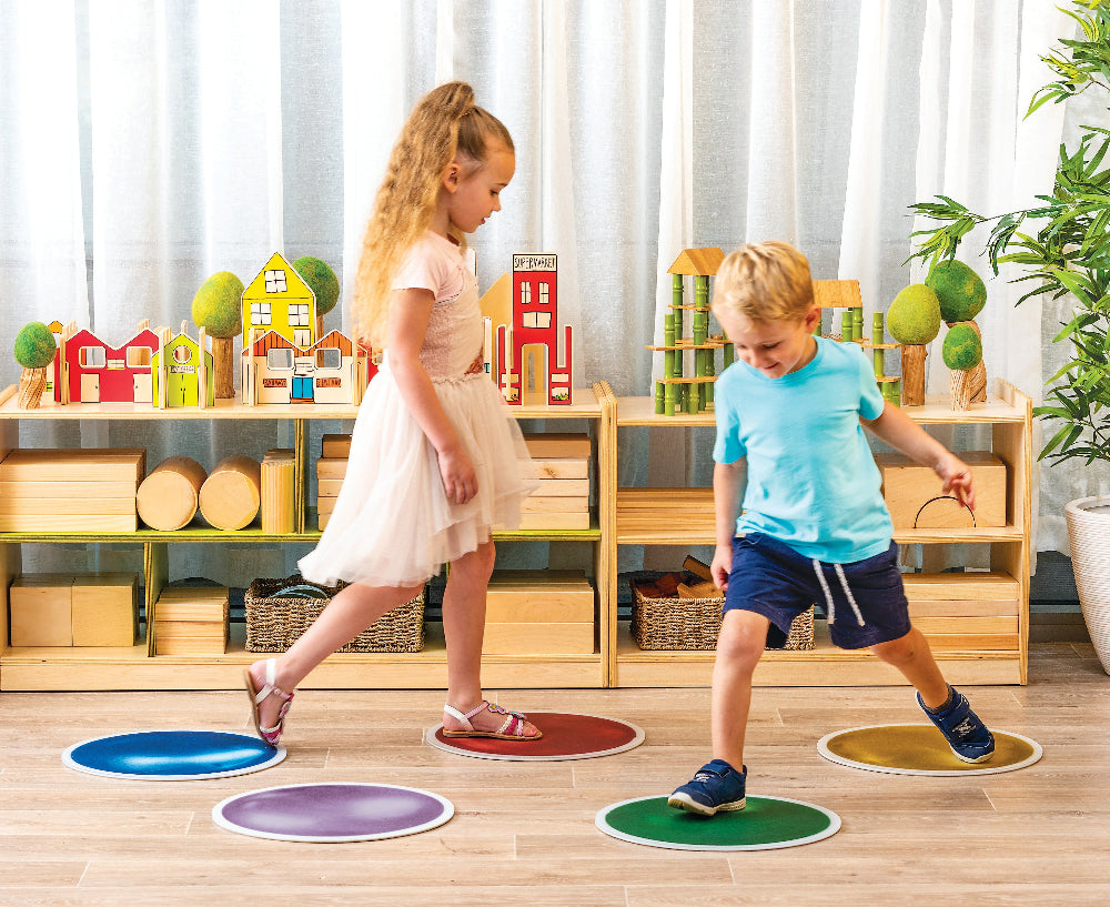 Glitter Liquid Floor Tiles (40cm D) Set of 10