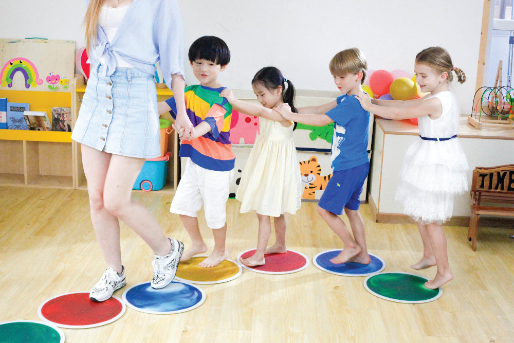 Glitter Liquid Floor Tiles (40cm D) Set of 5