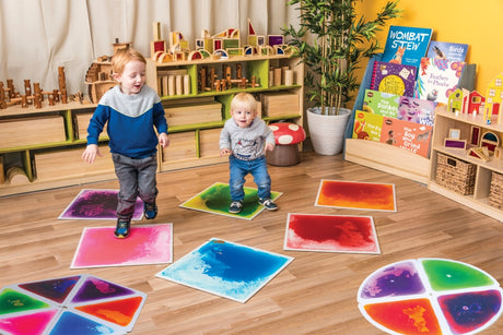 Sensory Liquid Floor Tiles - Large Square - Pack of 12
