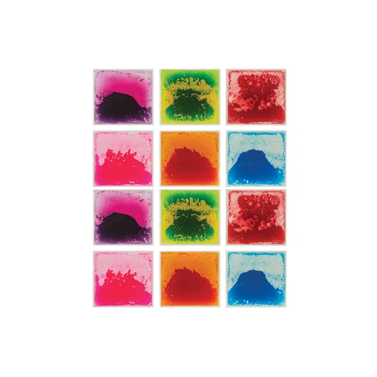Sensory Liquid Floor Tiles - Large Square - Pack of 12