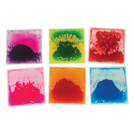 Sensory Liquid Floor Tiles - Square 30 cm - Pack of 6