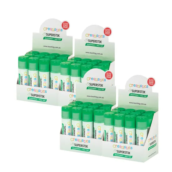 Creatistics Superstik Glue Stick 25g - Pack of 48