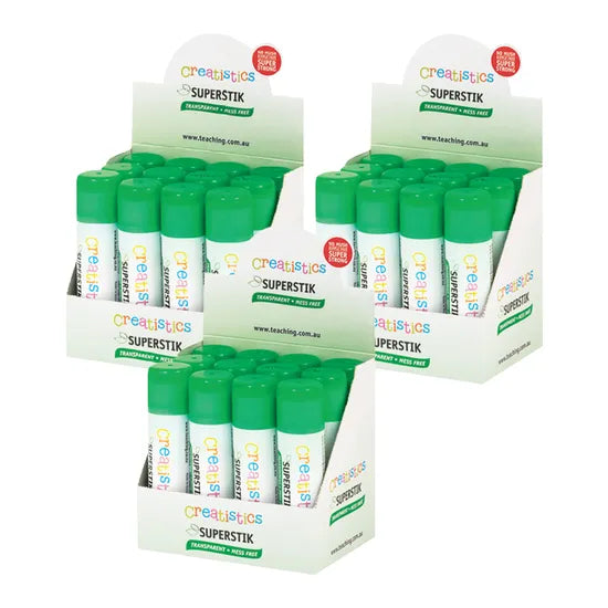 Creatistics Superstik Glue Stick 35g - Pack of 36