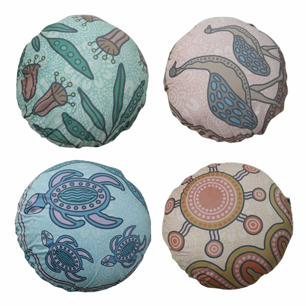 Mirii Art Round Aboriginal Cushions Set of 4