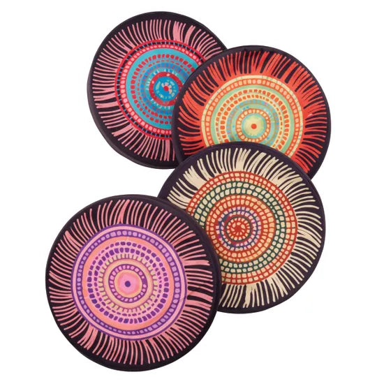 Aboriginal Round Floor Cushion