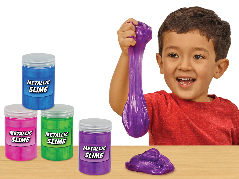 Metallic Sensory Slime Set of 4 x 155gm Tubs