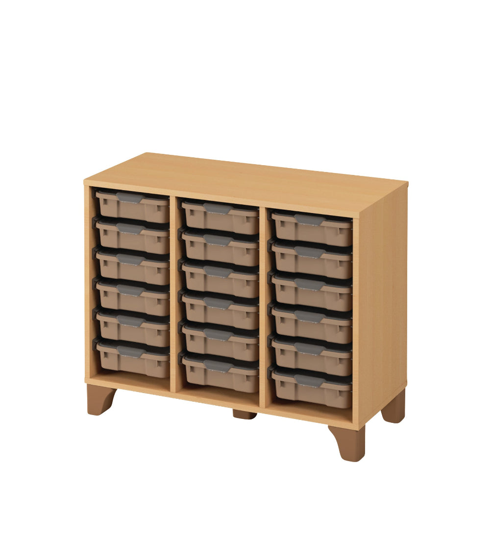 Axima Tote Tray Cabinet with 18 Small Trays - 74 cm (H)