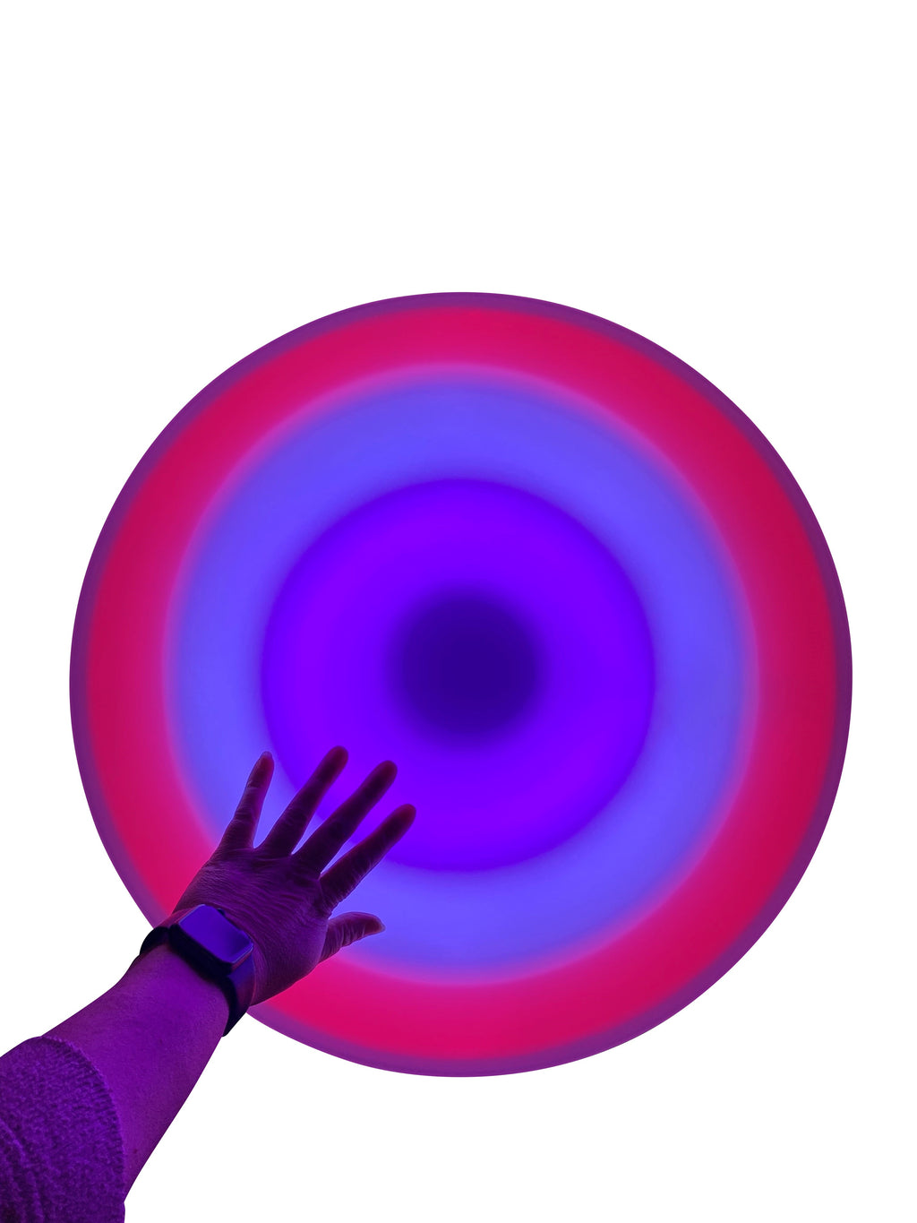 Round Interactive Colour Changing Tile 50cm + Adaptor